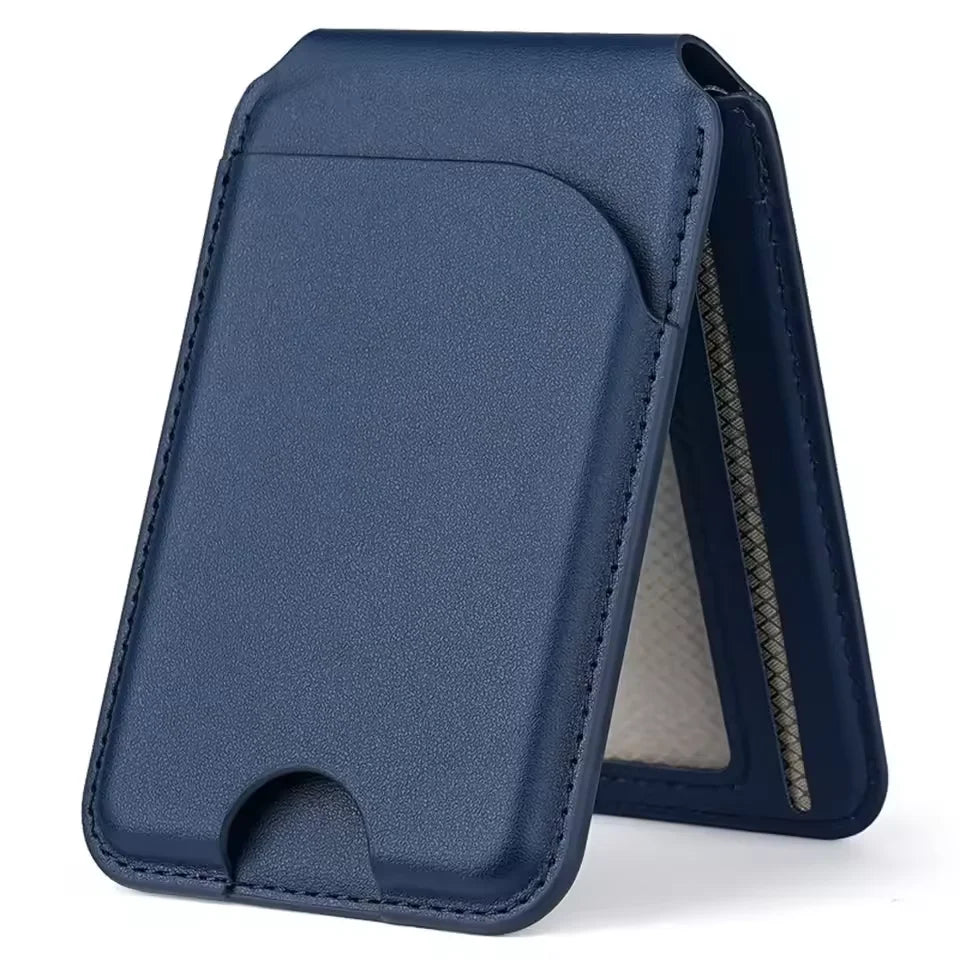 2 in 1 Magnetic MagSafe Wallet Stand, Leather Magnetic Card Holder Wallet for iPhone16/15/14/13/12 Series with Adjustable Holder