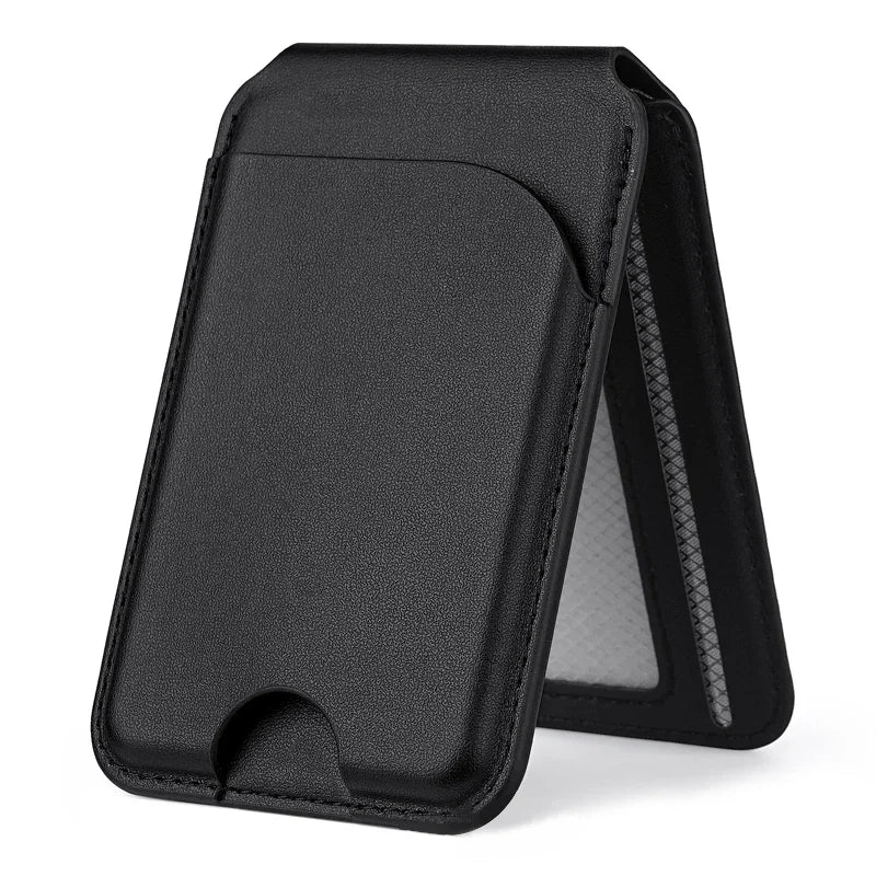 2 in 1 Magnetic MagSafe Wallet Stand, Leather Magnetic Card Holder Wallet for iPhone16/15/14/13/12 Series with Adjustable Holder